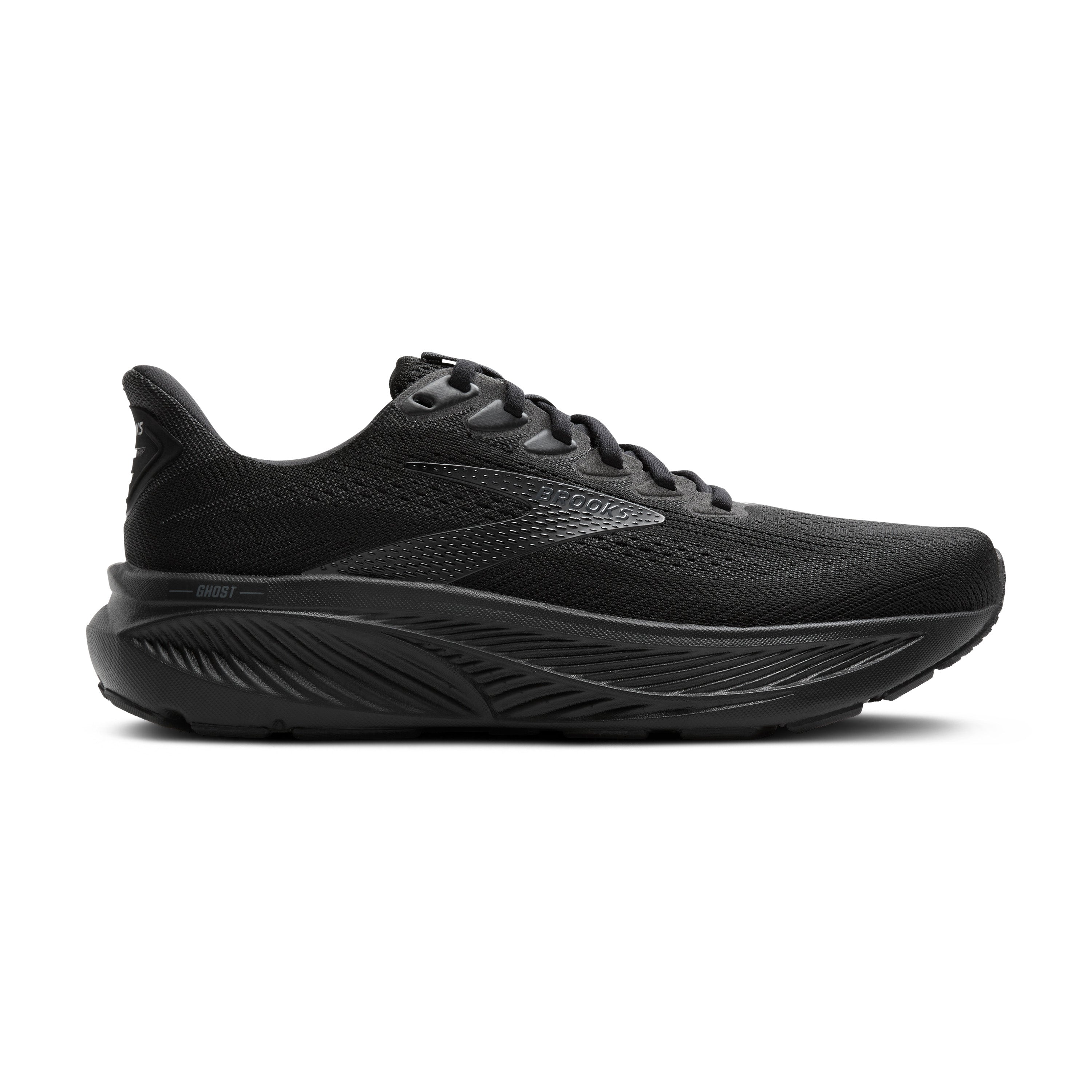 Brooks Ghost 17 Mens Running Shoes - Black/Black/Ebony