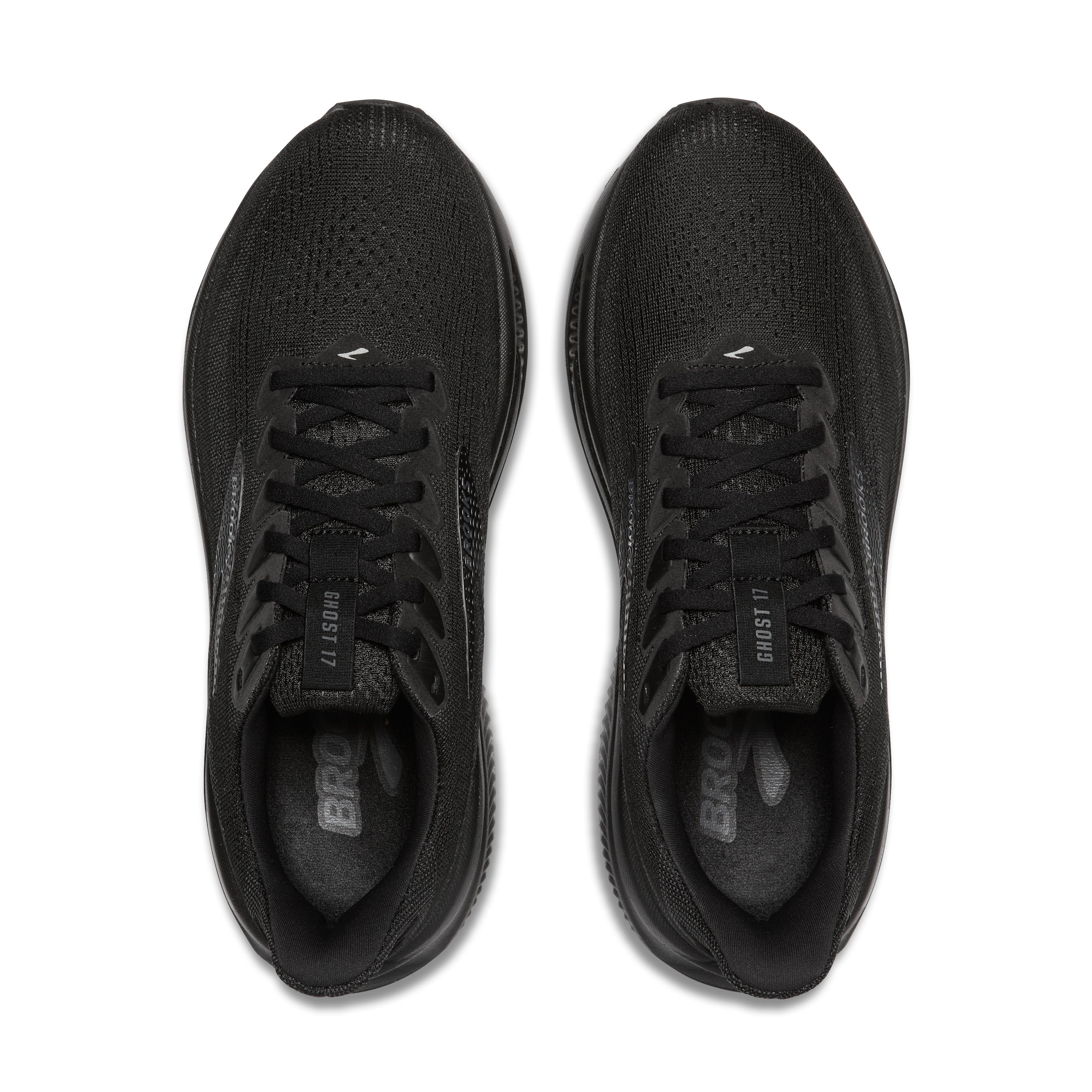 Brooks Ghost 17 Mens Running Shoes - Black/Black/Ebony