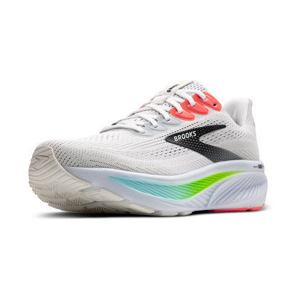 Brooks Ghost 17 Mens Running Shoes - White/Pink Clay/Gecko