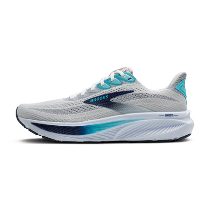Brooks Ghost 17 Mens Running Shoes - White/Beacon Blue/Ipanema
