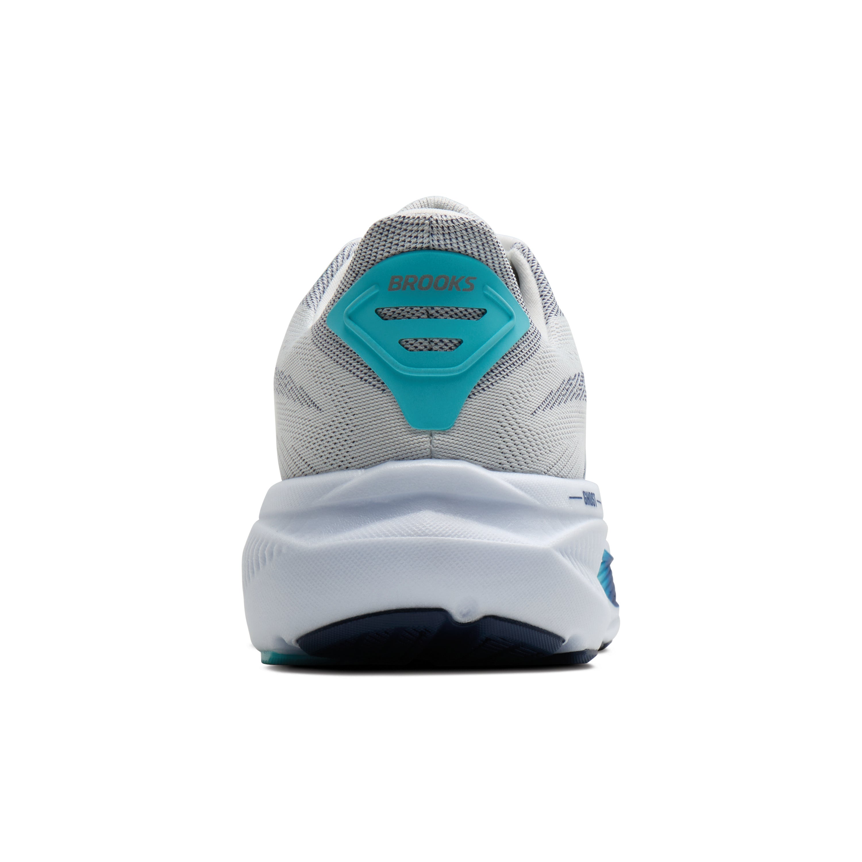 Brooks Ghost 17 Mens Running Shoes - White/Beacon Blue/Ipanema