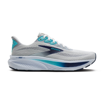 Brooks Ghost 17 Mens Running Shoes - White/Beacon Blue/Ipanema
