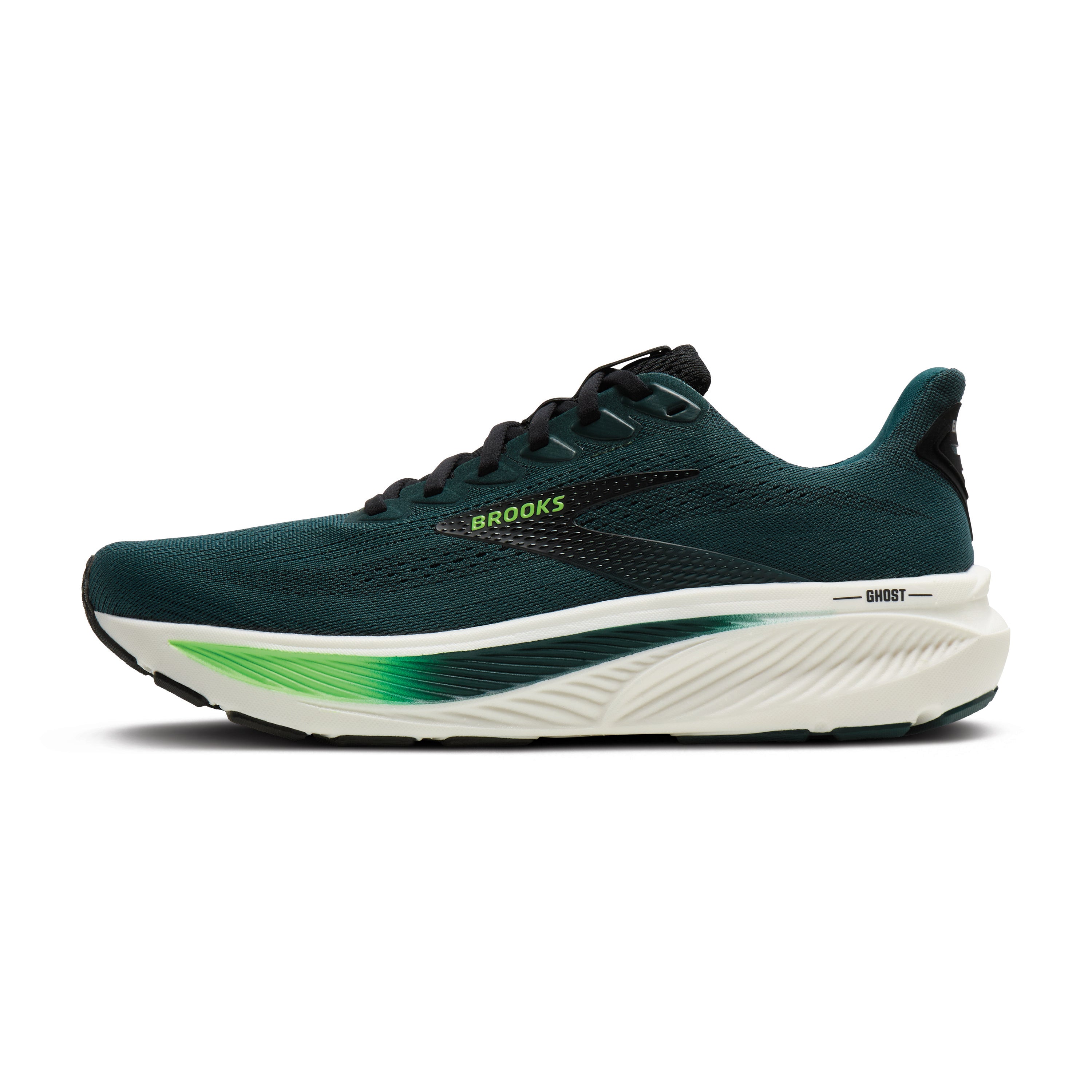 Brooks Ghost 17 Mens Running Shoes - Atlantic Deep/Black/Green