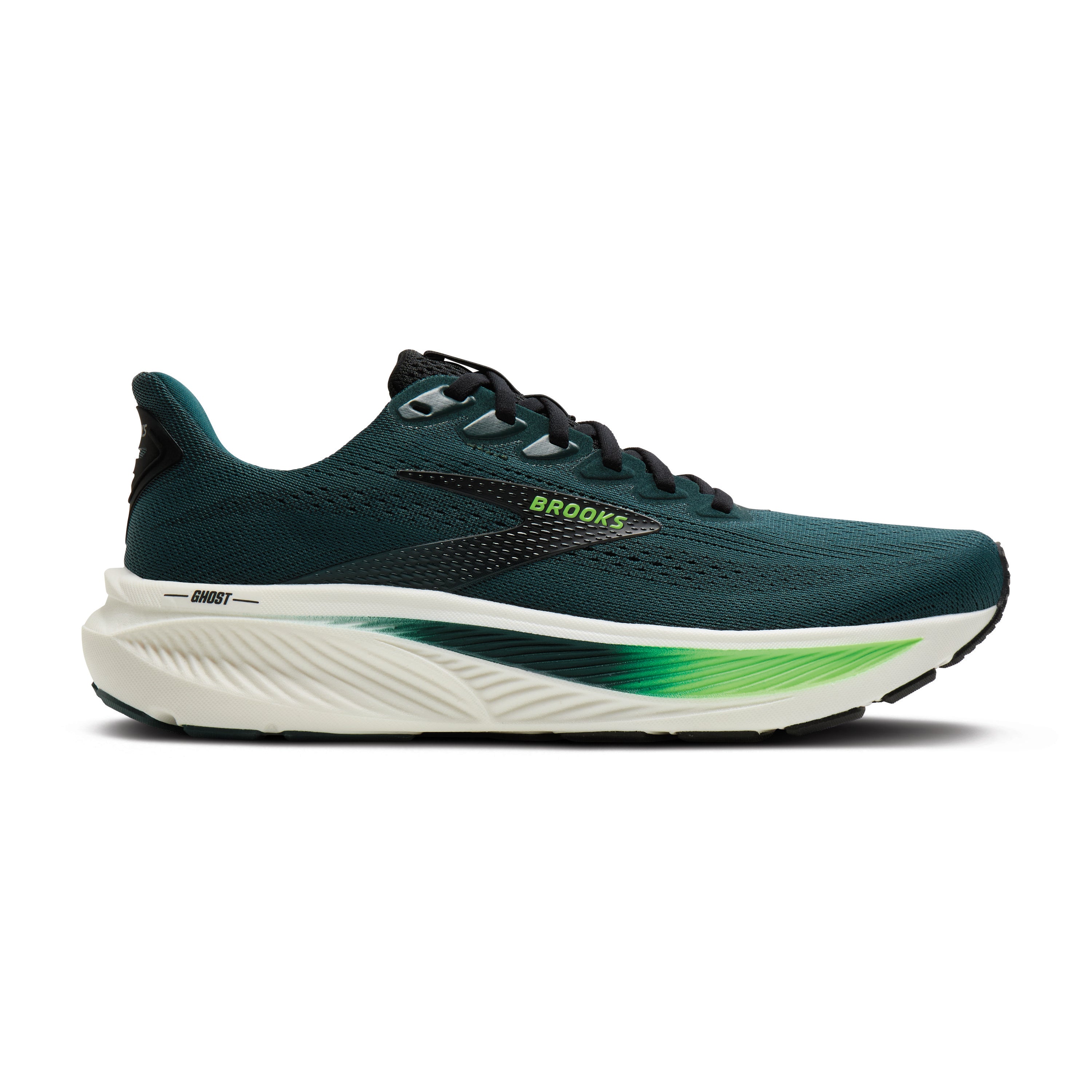 Brooks Ghost 17 Mens Running Shoes - Atlantic Deep/Black/Green