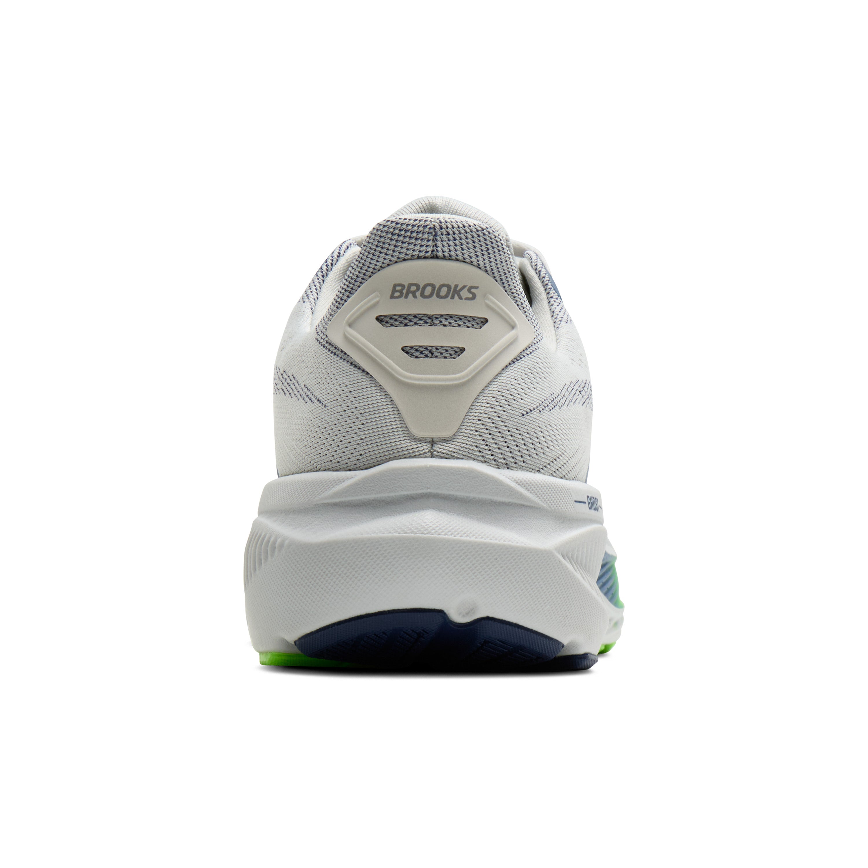 Brooks Ghost 17 Mens Running Shoes - Oyster/Beacon Blue/Gecko