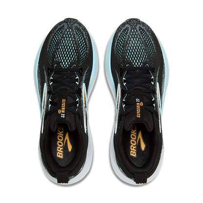 Brooks Glycerin 22 Mens Running Shoes - Black/Blue/White