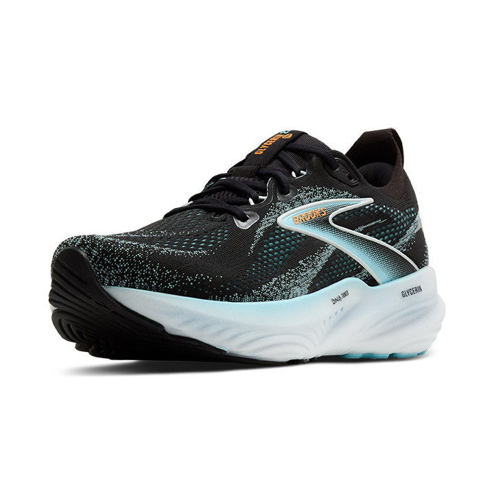 Brooks Glycerin 22 Mens Running Shoes - Black/Blue/White