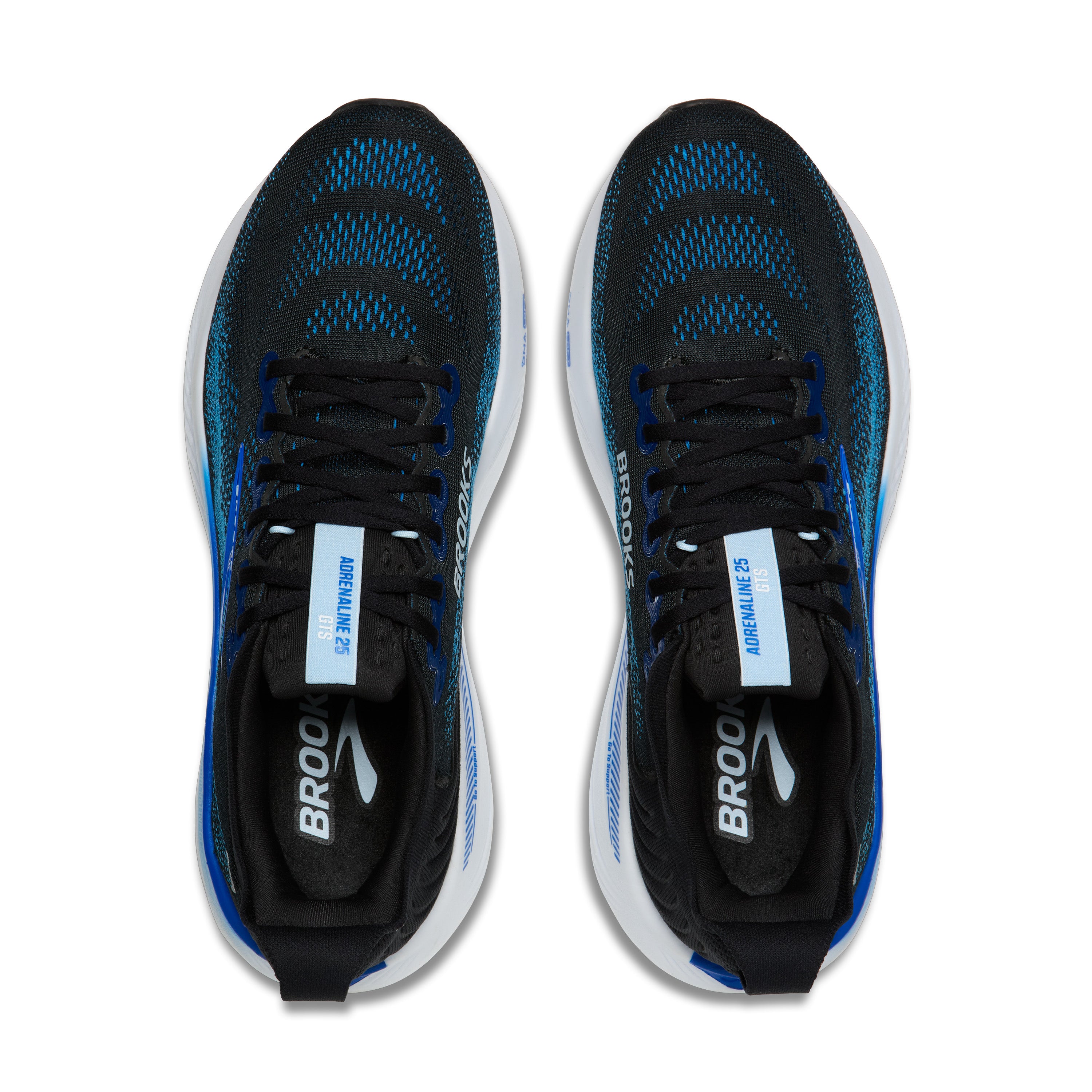 Brooks Adrenaline GTS 25 Mens Running Shoes - Black/Blue/Nantucket Breeze