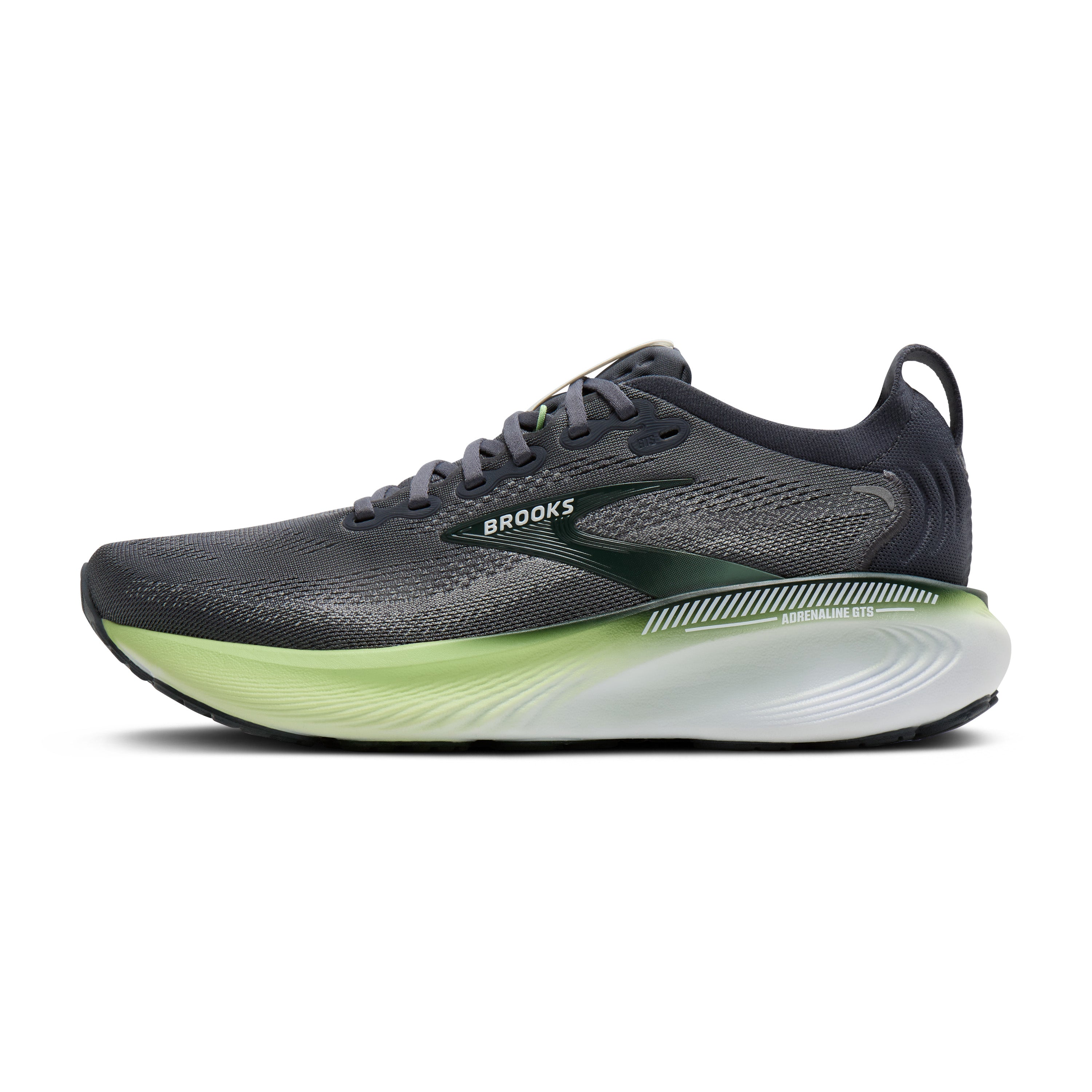 Brooks Adrenaline GTS 25 Mens Running Shoes - Grey/Paradise Green/Spruce