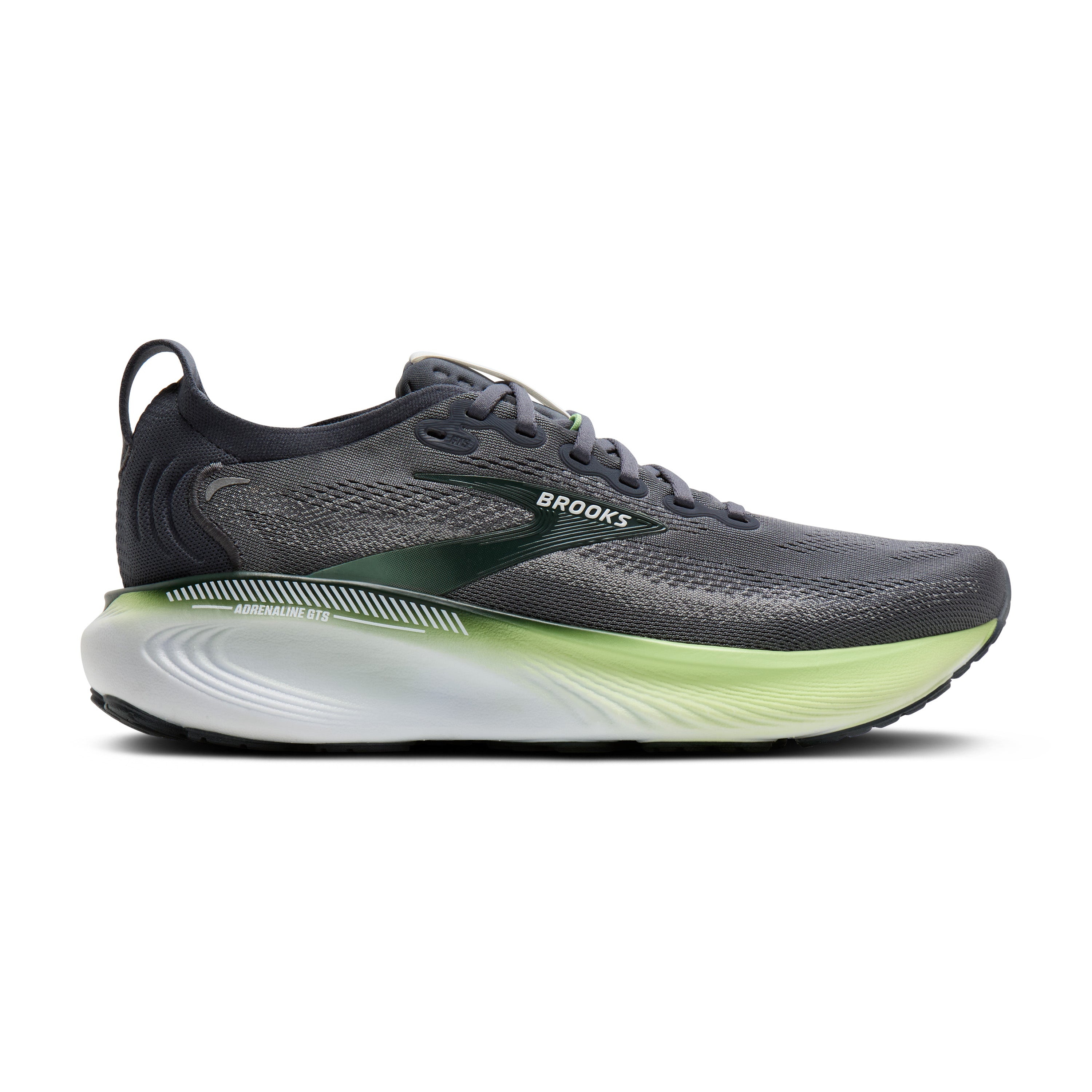 Brooks Adrenaline GTS 25 Mens Running Shoes - Grey/Paradise Green/Spruce