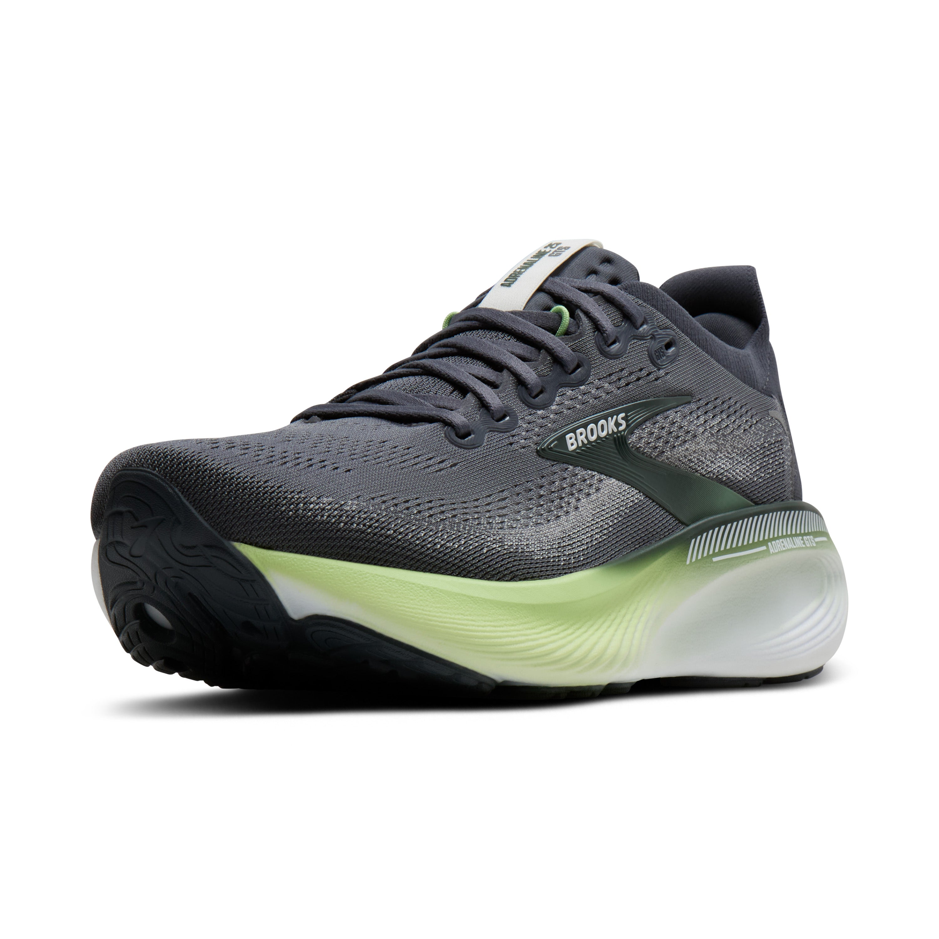 Brooks Adrenaline GTS 25 Mens Running Shoes - Grey/Paradise Green/Spruce