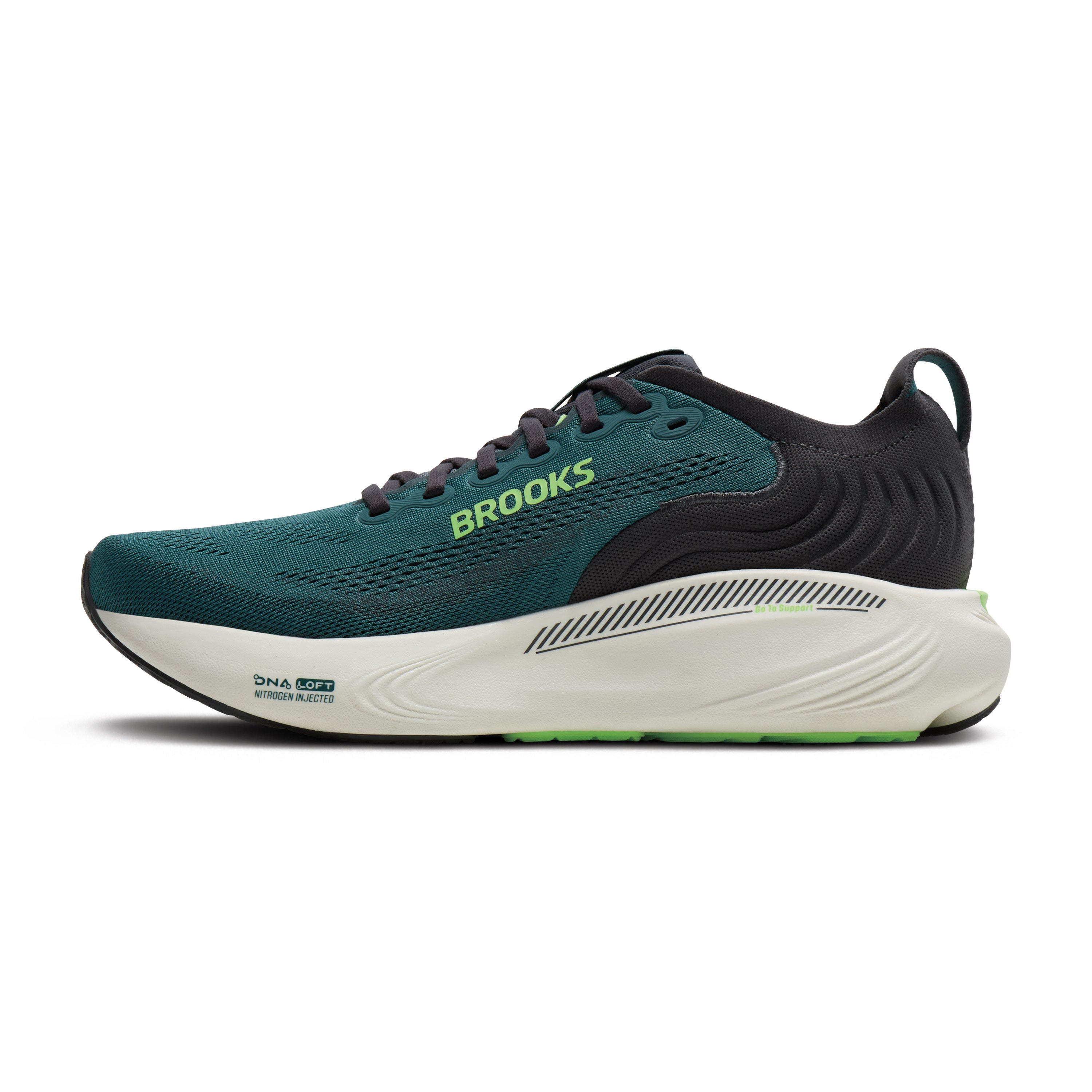 Brooks Adrenaline GTS 25 Mens Running Shoes - Atlantic Deep/Coconut/Green
