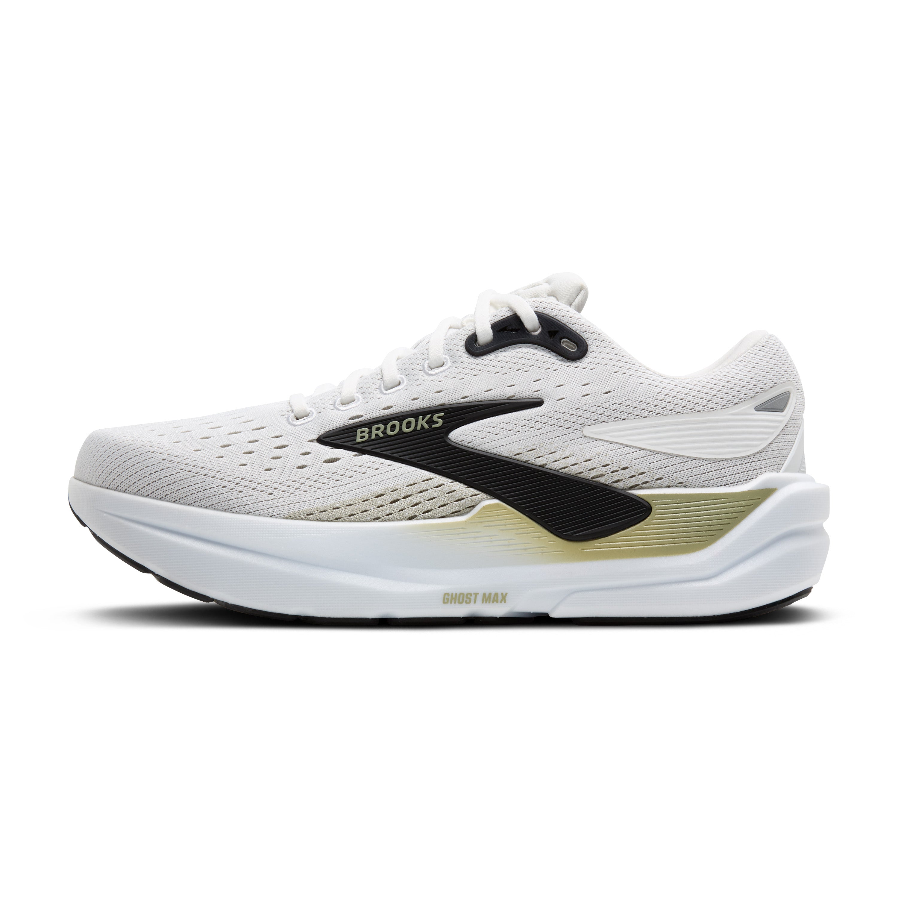 Brooks Ghost Max 3 Mens Running Shoes - Bright White/Tea/Black