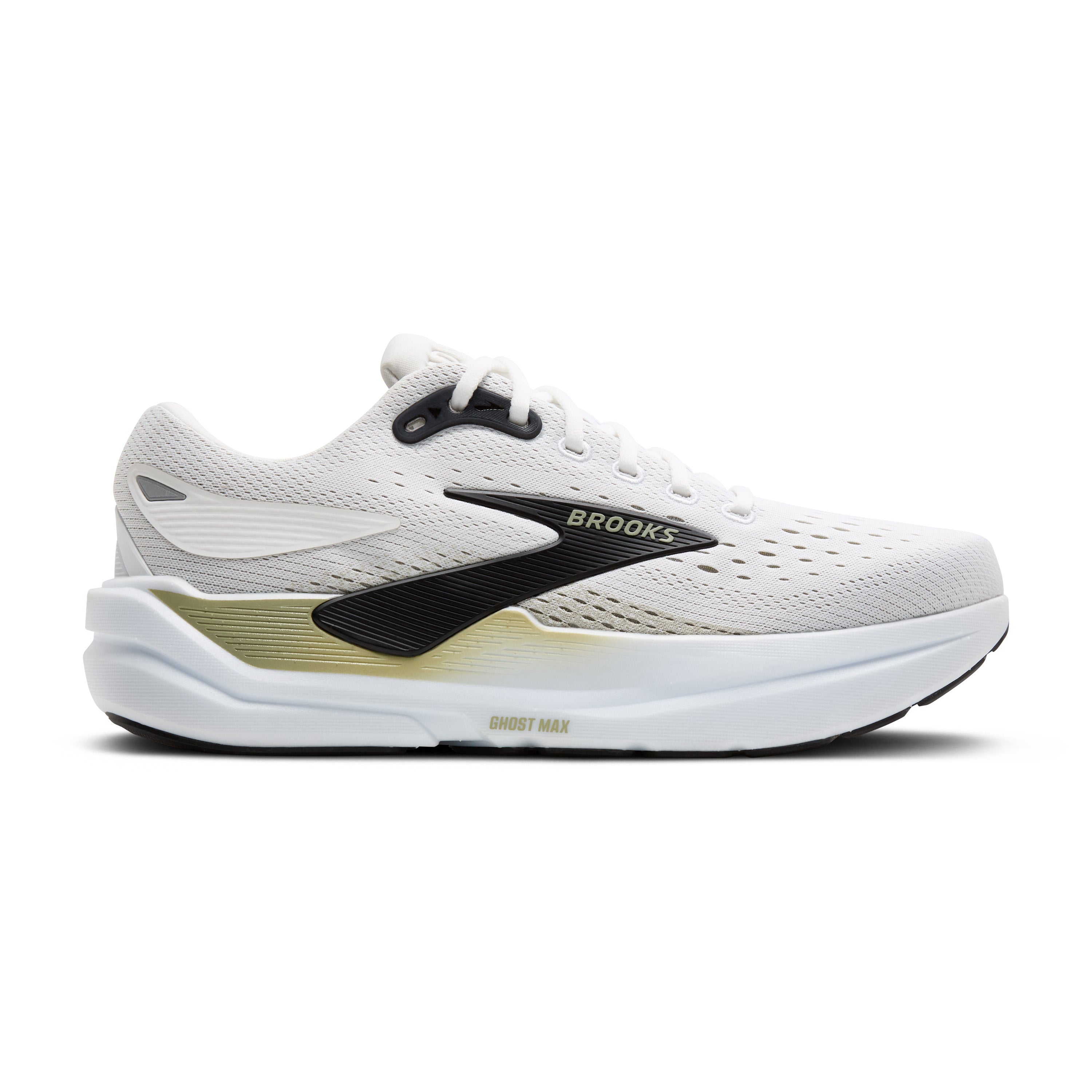 Brooks Ghost Max 3 Mens Running Shoes - Bright White/Tea/Black