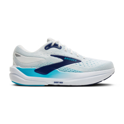 Brooks Ghost Max 3 Mens Running Shoes - Bright White/Beacon Blue/Teal