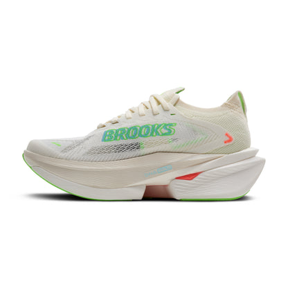 Brooks Hyperion Max 3 Mens Running Shoes - Coconut/Green Gecko/Pink Clay