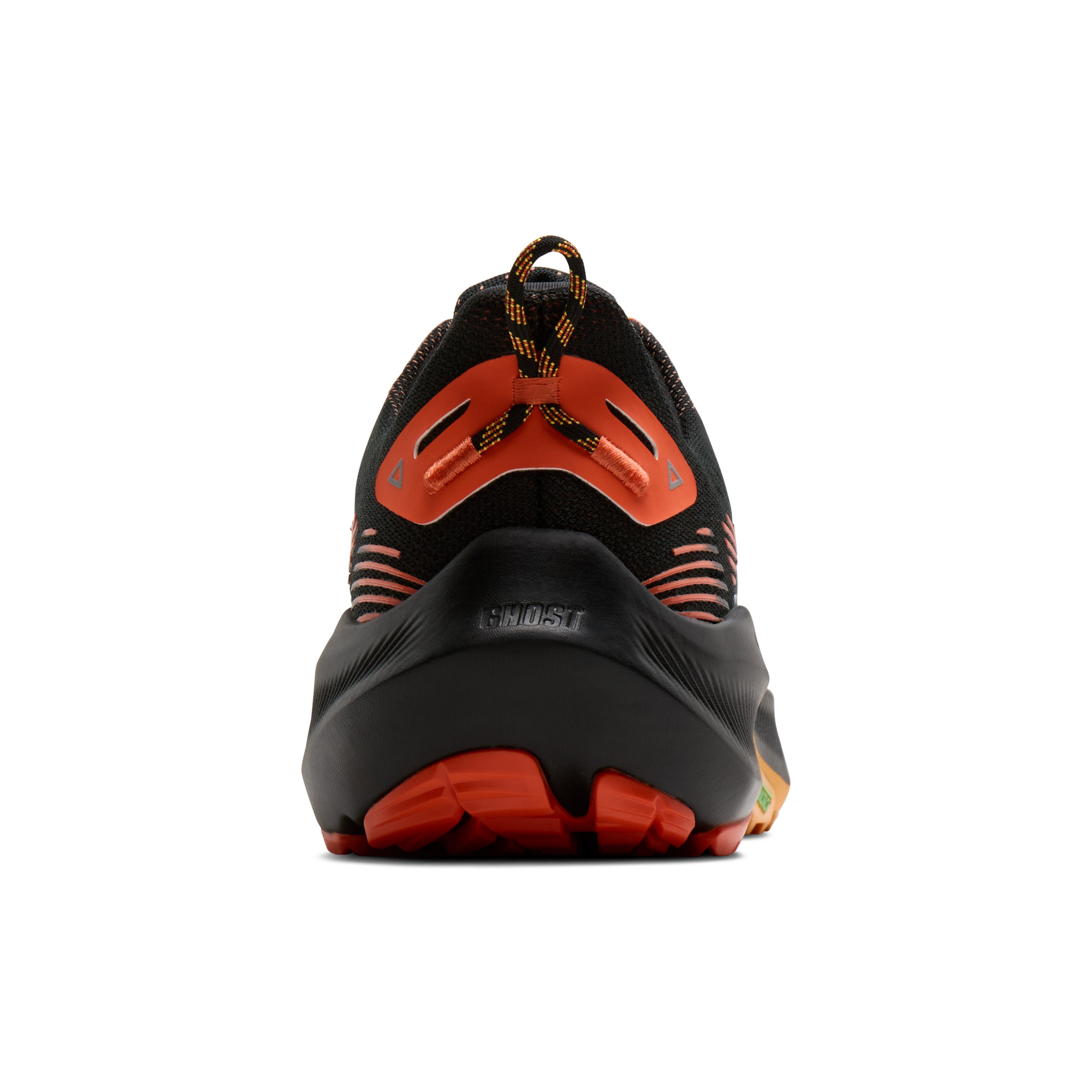 Brooks Ghost Trail Mens Running Shoes - Black/Red/Orange