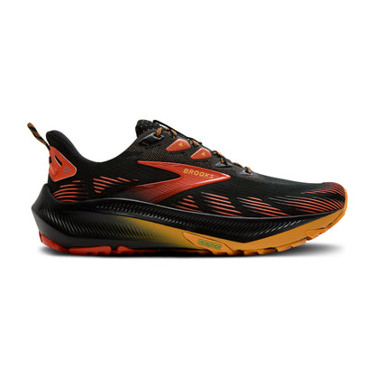 Brooks Ghost Trail Mens Running Shoes - Black/Red/Orange