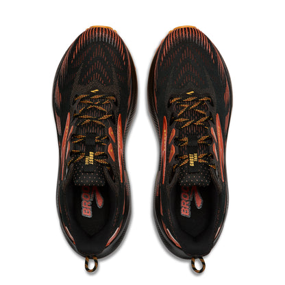 Brooks Ghost Trail Mens Running Shoes - Black/Red/Orange