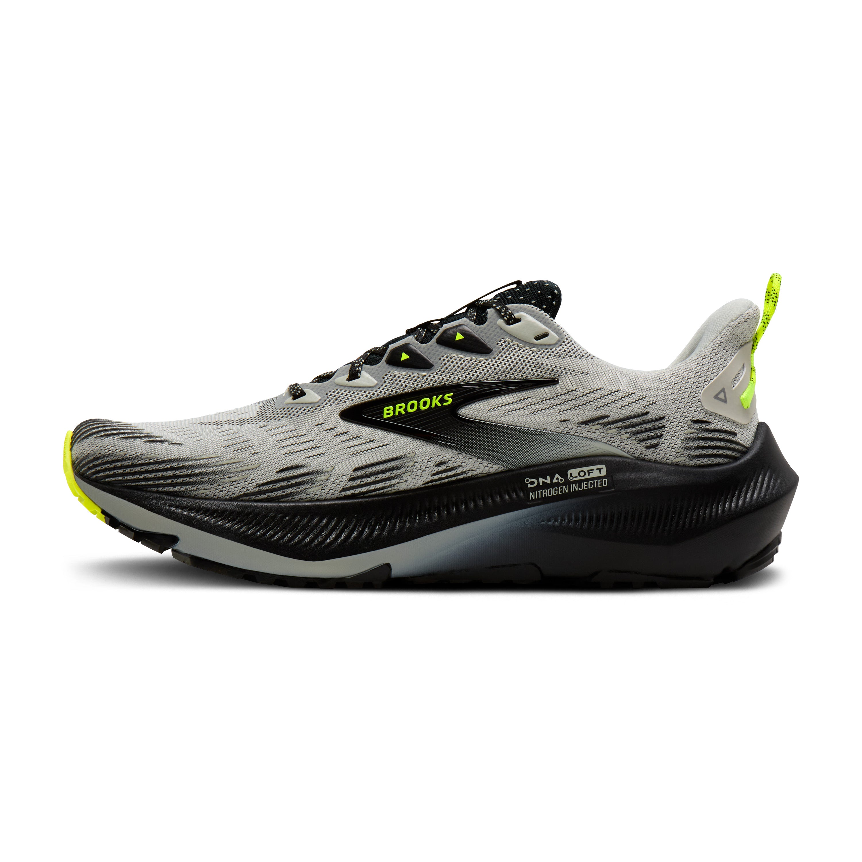 Brooks Ghost Trail Mens Running Shoes - Grey/Black/Nightlife