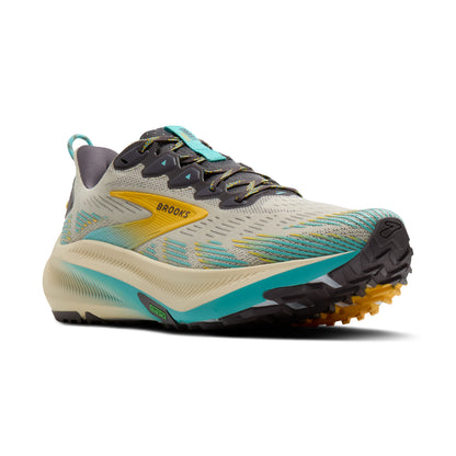 Brooks Ghost Trail Mens Running Shoes - Bleached Sand/Rabbit/Bluefish