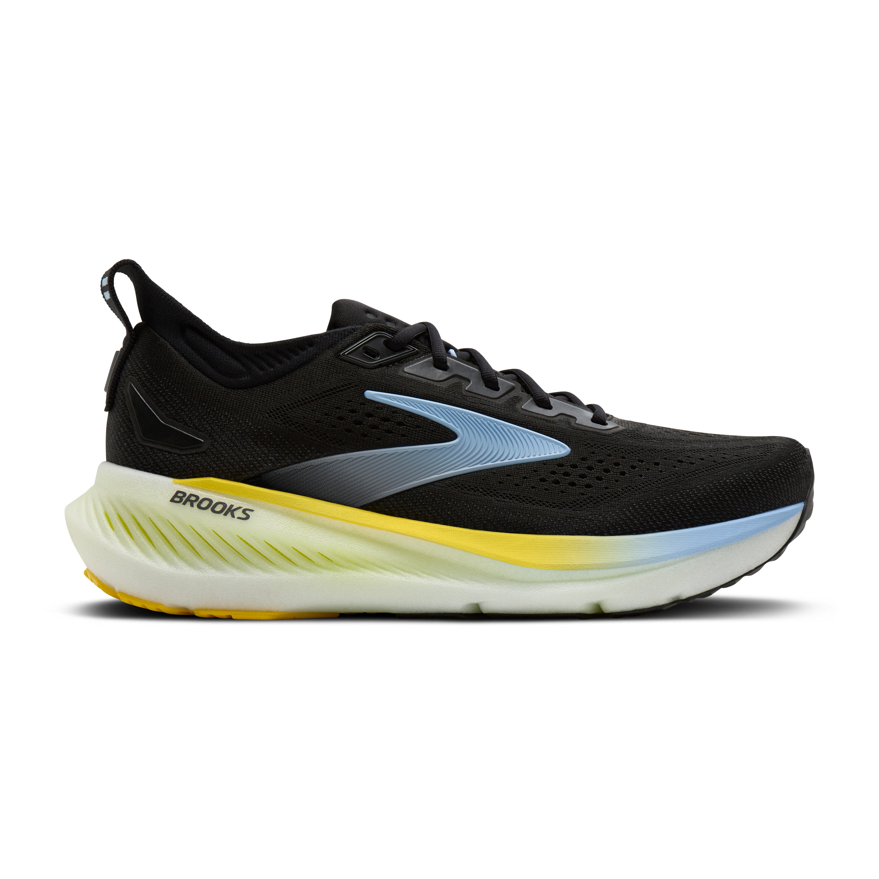 Brooks Glycerin GTS 23 Mens Running Shoes - Black/Cyber Yellow/Nightlife