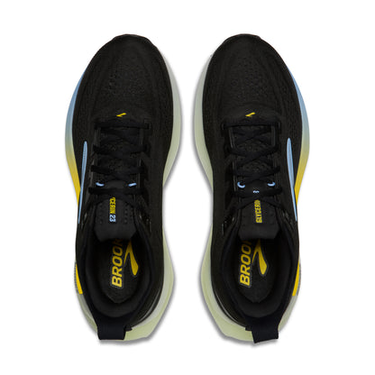 Brooks Glycerin GTS 23 Mens Running Shoes - Black/Cyber Yellow/Nightlife