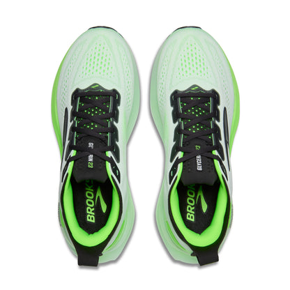 Brooks Glycerin 23 Mens Running Shoes - White/Phantom/Green Gecko