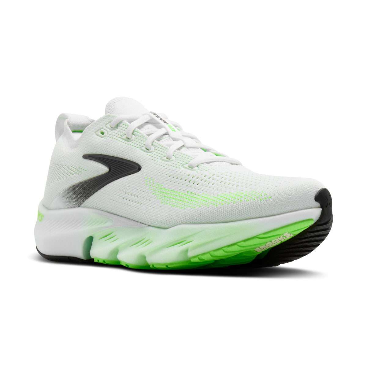 Brooks Glycerin Flex Mens Running Shoes - White/Green Gecko/Phantom
