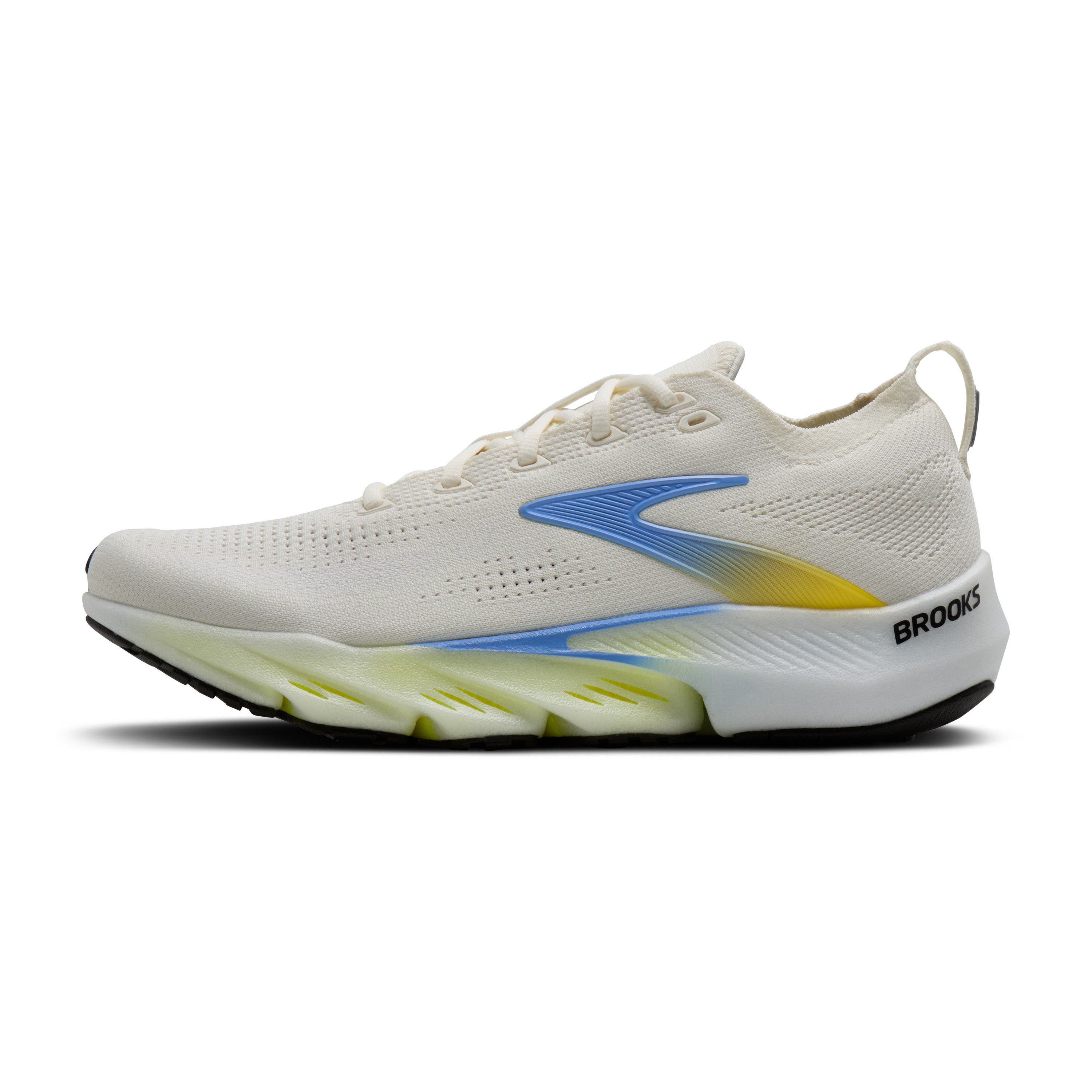 Brooks Glycerin Flex Mens Running Shoes - White/Cyber Yellow/Nightlife