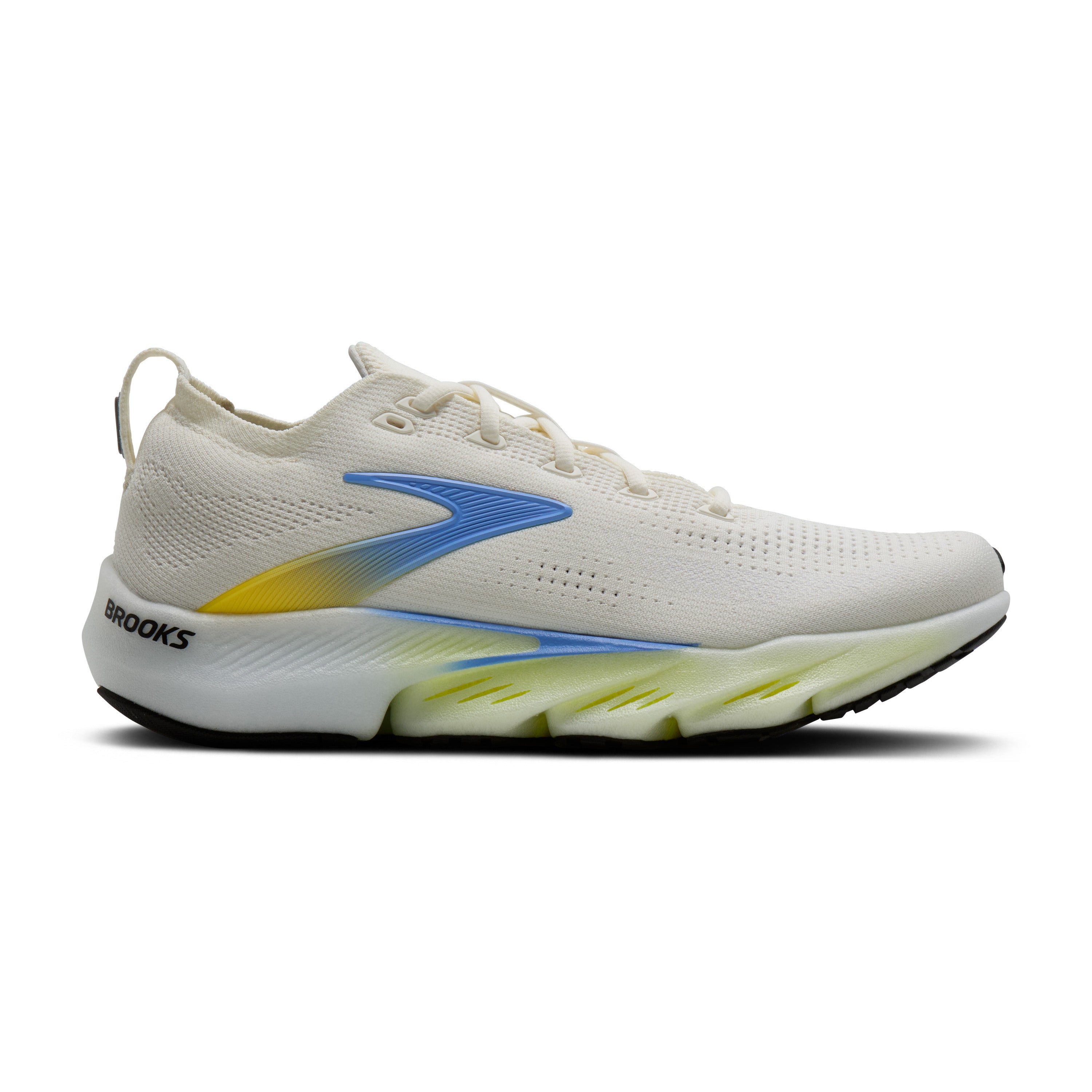 Brooks Glycerin Flex Mens Running Shoes - White/Cyber Yellow/Nightlife