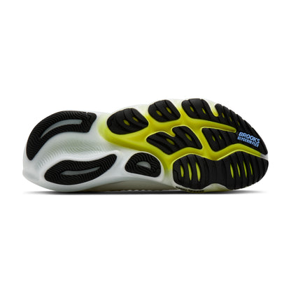 Brooks Glycerin Flex Mens Running Shoes - White/Cyber Yellow/Nightlife