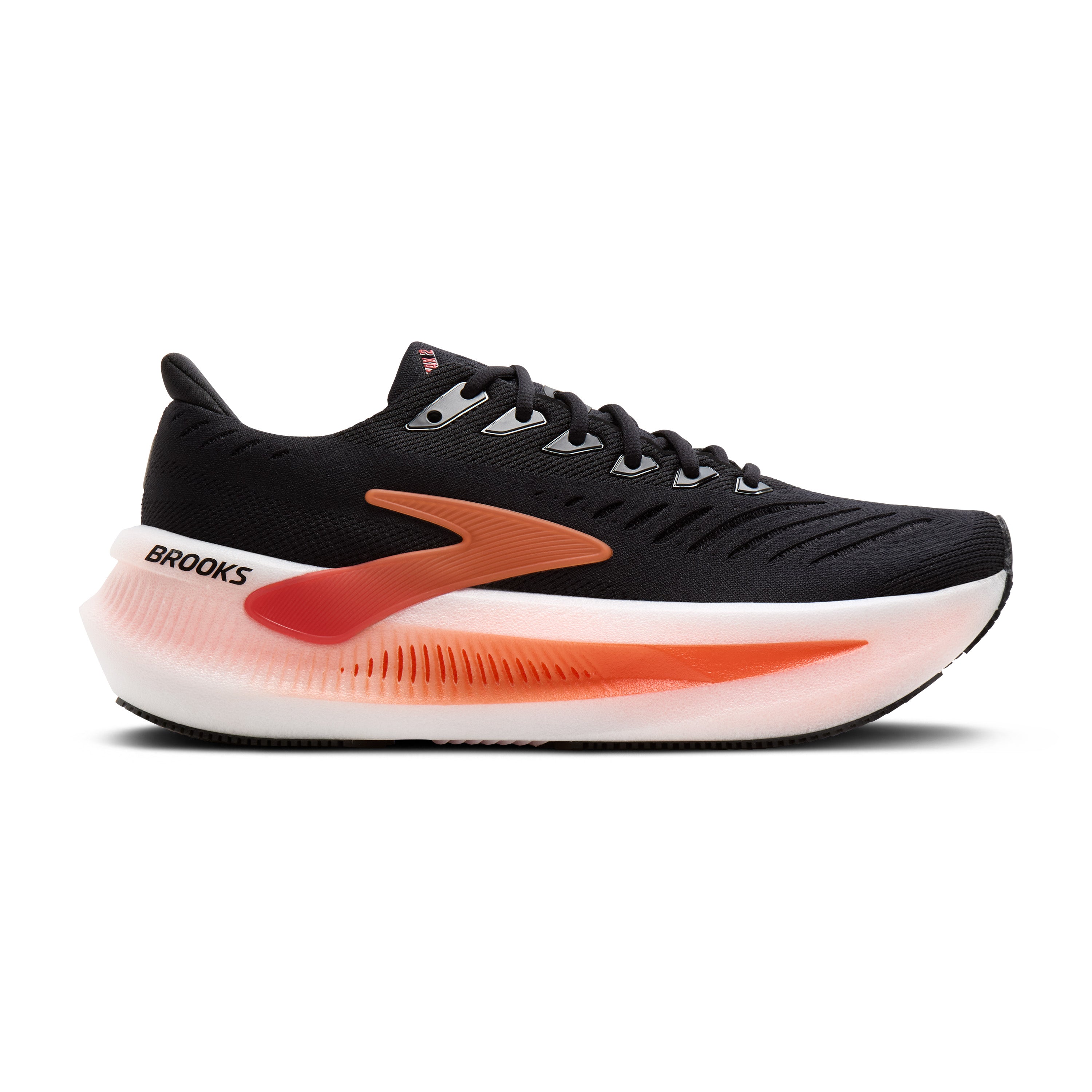 Brooks Glycerin Max 2 Mens Running Shoes - Black/Tigerlilly/Orange