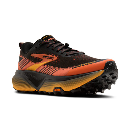 Brooks Cascadia 20 Mens Trail Running Shoes - Black/Tigerliley/Orange