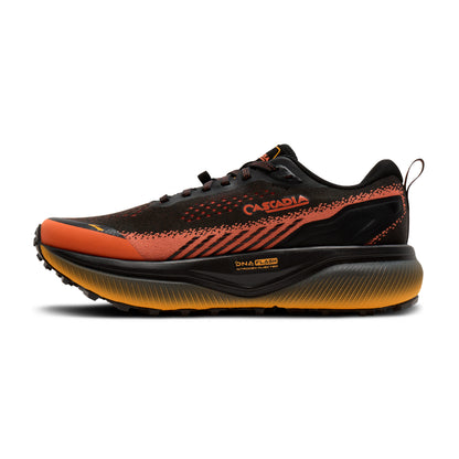 Brooks Cascadia 20 Mens Trail Running Shoes - Black/Tigerliley/Orange