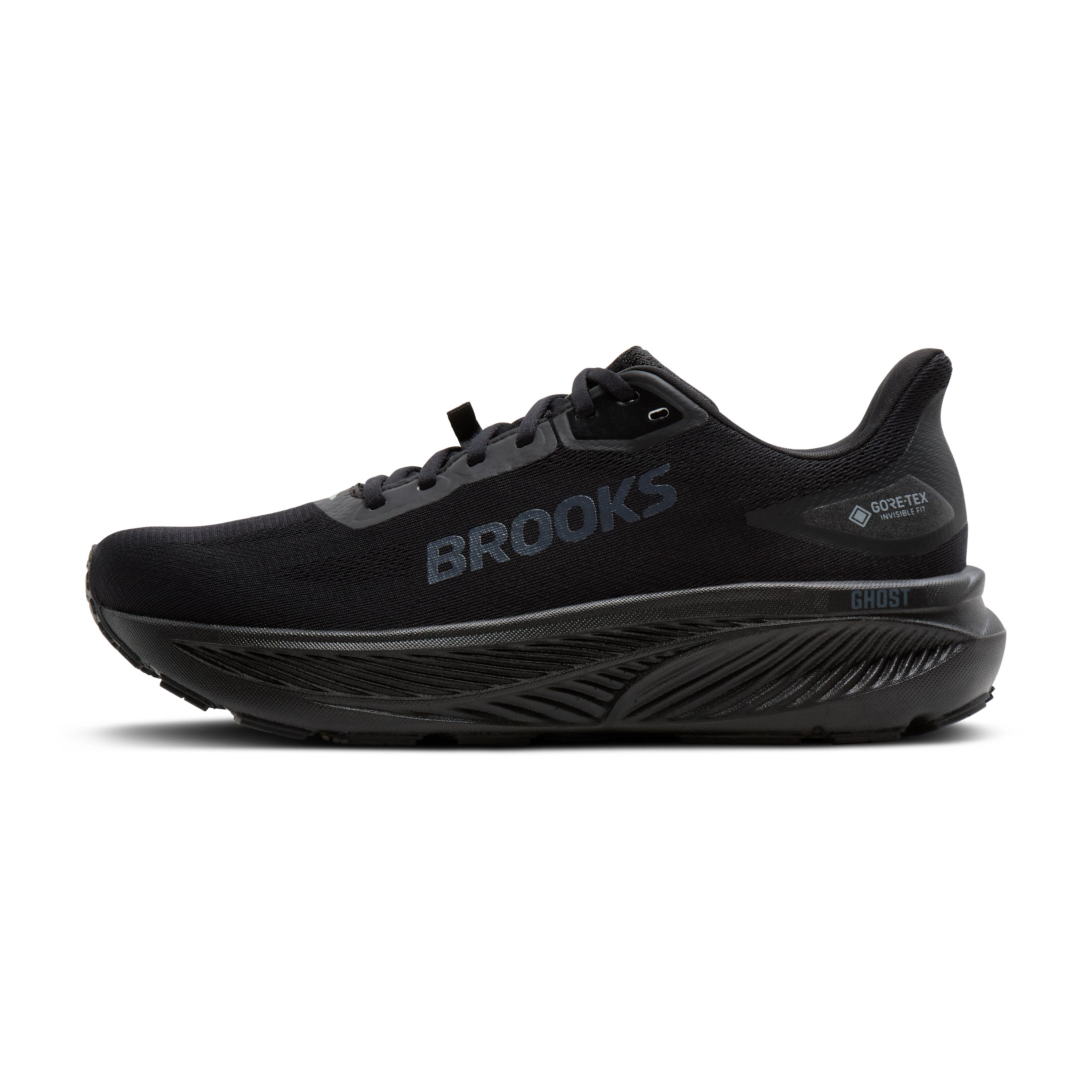 Brooks Ghost 18 GTX Mens Running Shoes - Black/Black/Ebony