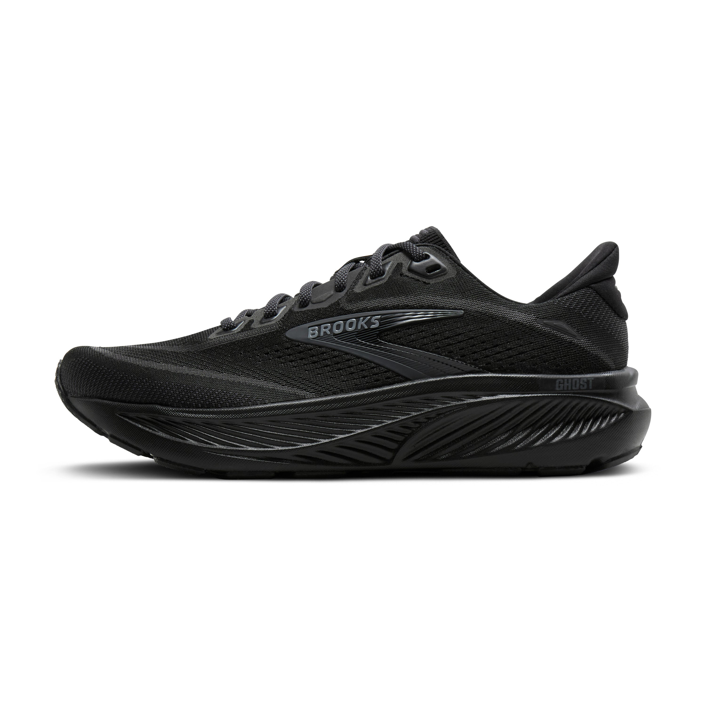 Brooks Ghost 18 Mens Running Shoes - Black/Black/Ebony