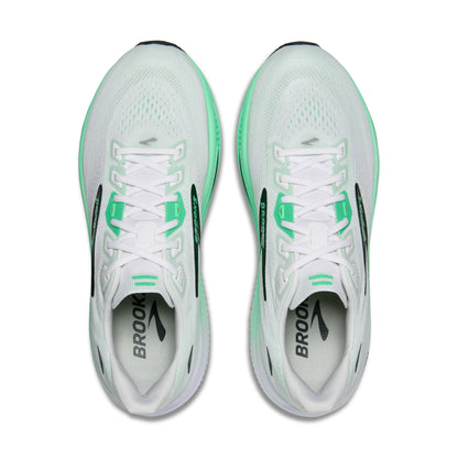 Brooks Ghost 18 Mens Running Shoes - White/Spring Bud/Spruce