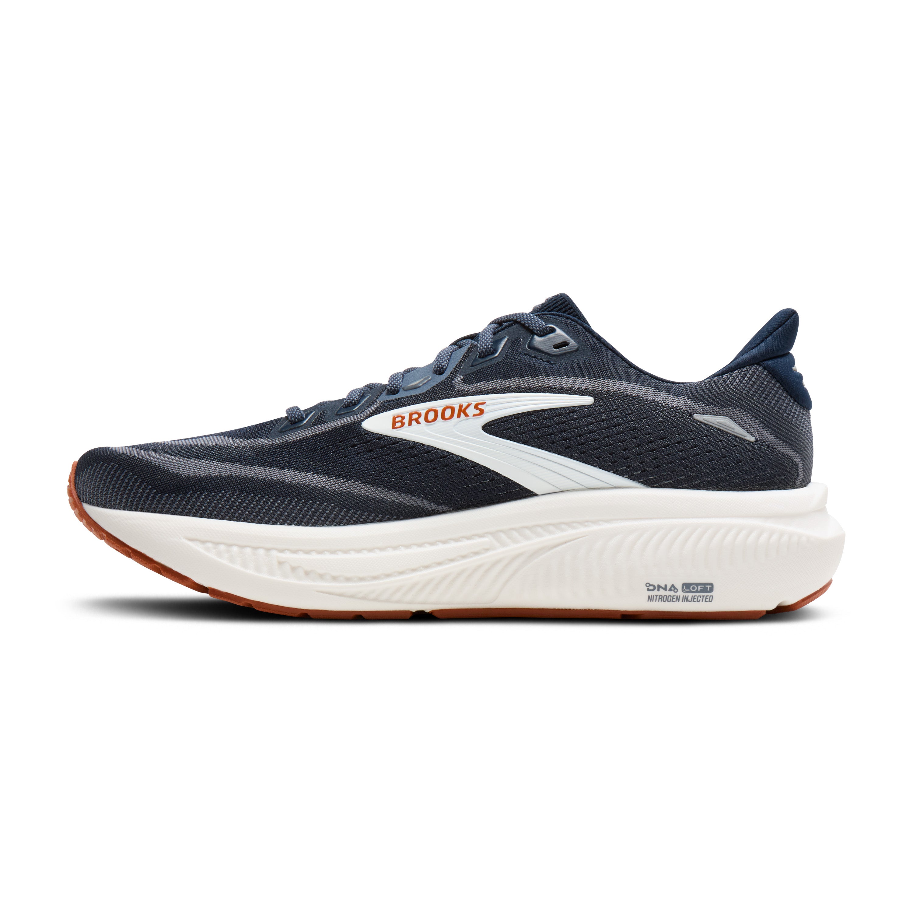 Brooks Ghost 18 Mens Running Shoes - Navy Blazer/Red Earth/Blue
