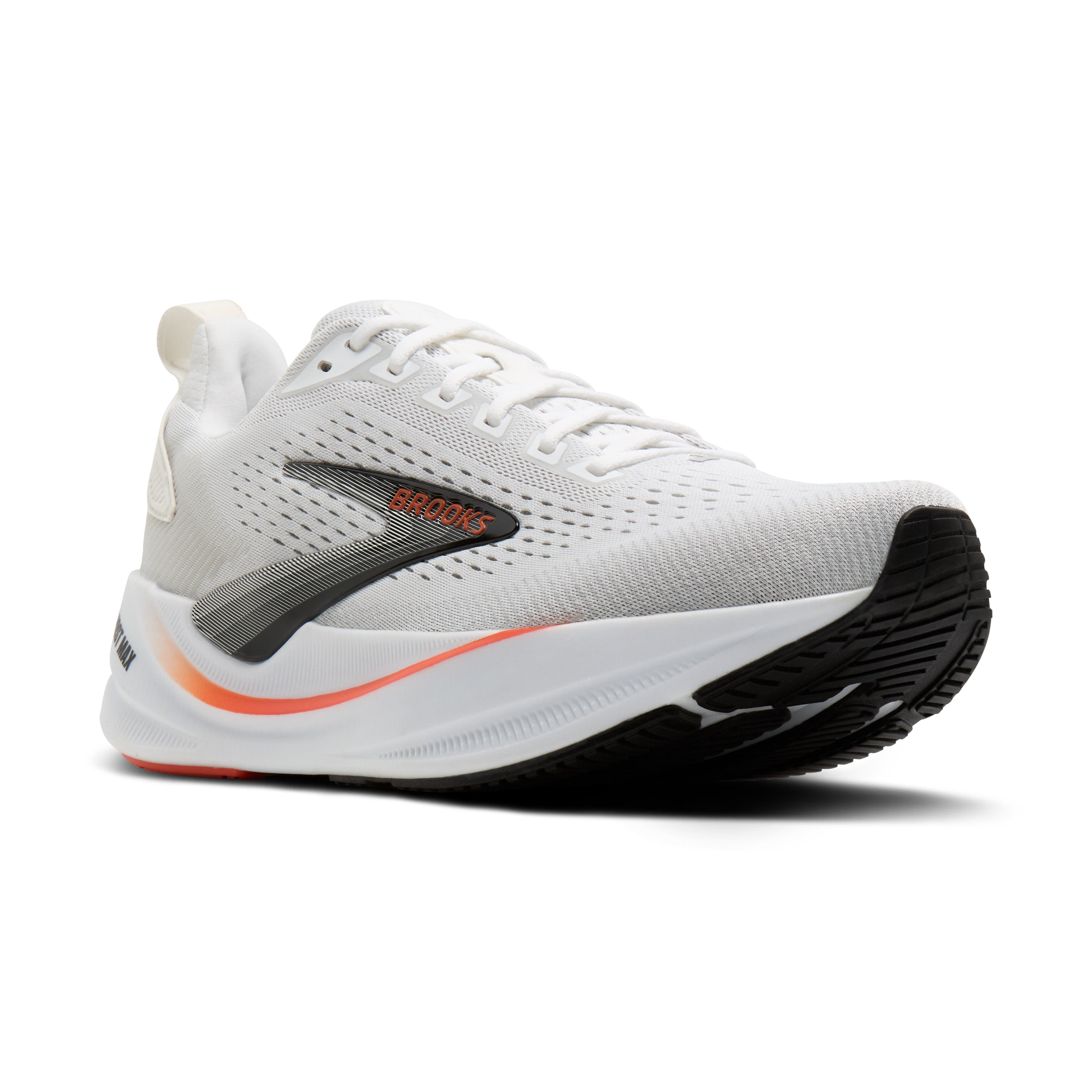 Brooks Ghost Max 4 Mens Running Shoes - White/Red/Black