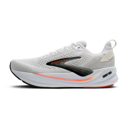 Brooks Ghost Max 4 Mens Running Shoes - White/Red/Black