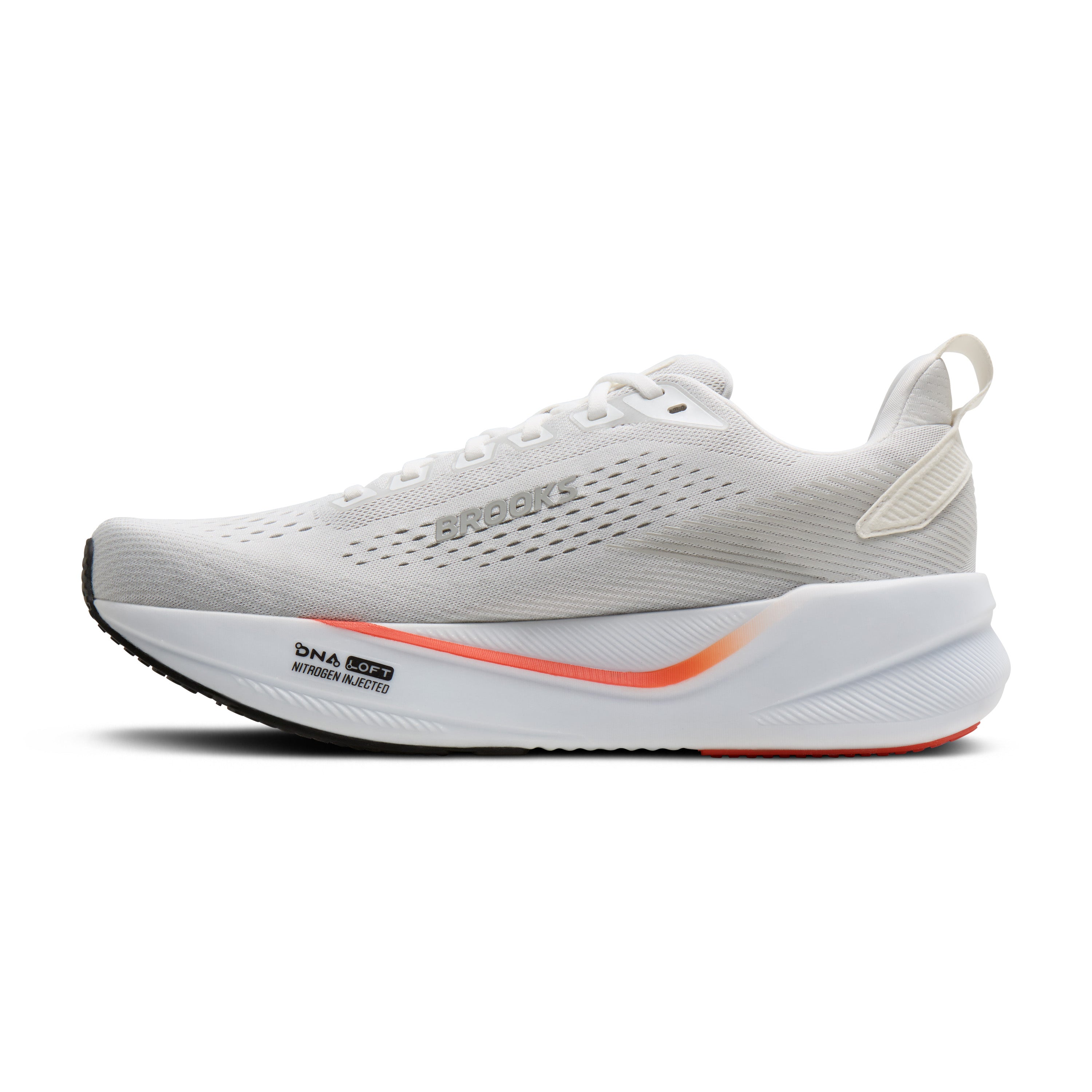 Brooks Ghost Max 4 Mens Running Shoes - White/Red/Black