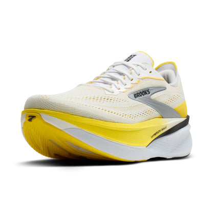 Brooks Hyperion Max 4 Mens Running Shoes - White/Cyber Yellow/Black