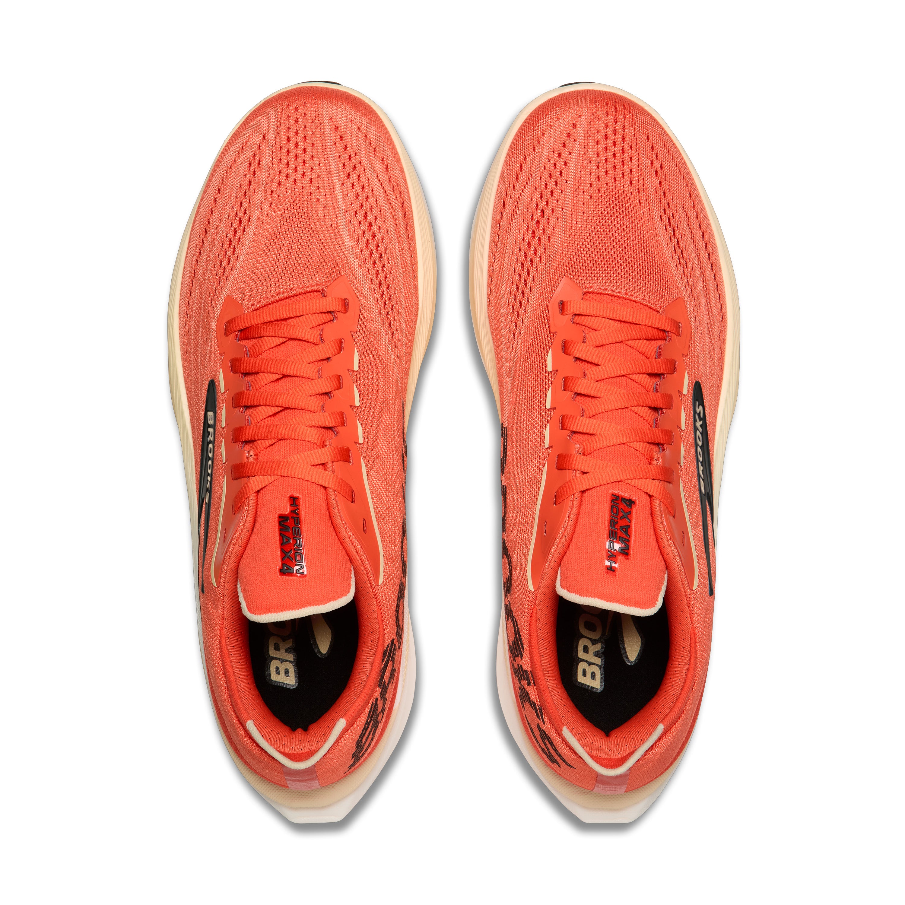 Brooks Hyperion Max 4 Mens Running Shoes - Tigerlily/Wood Ash/Black