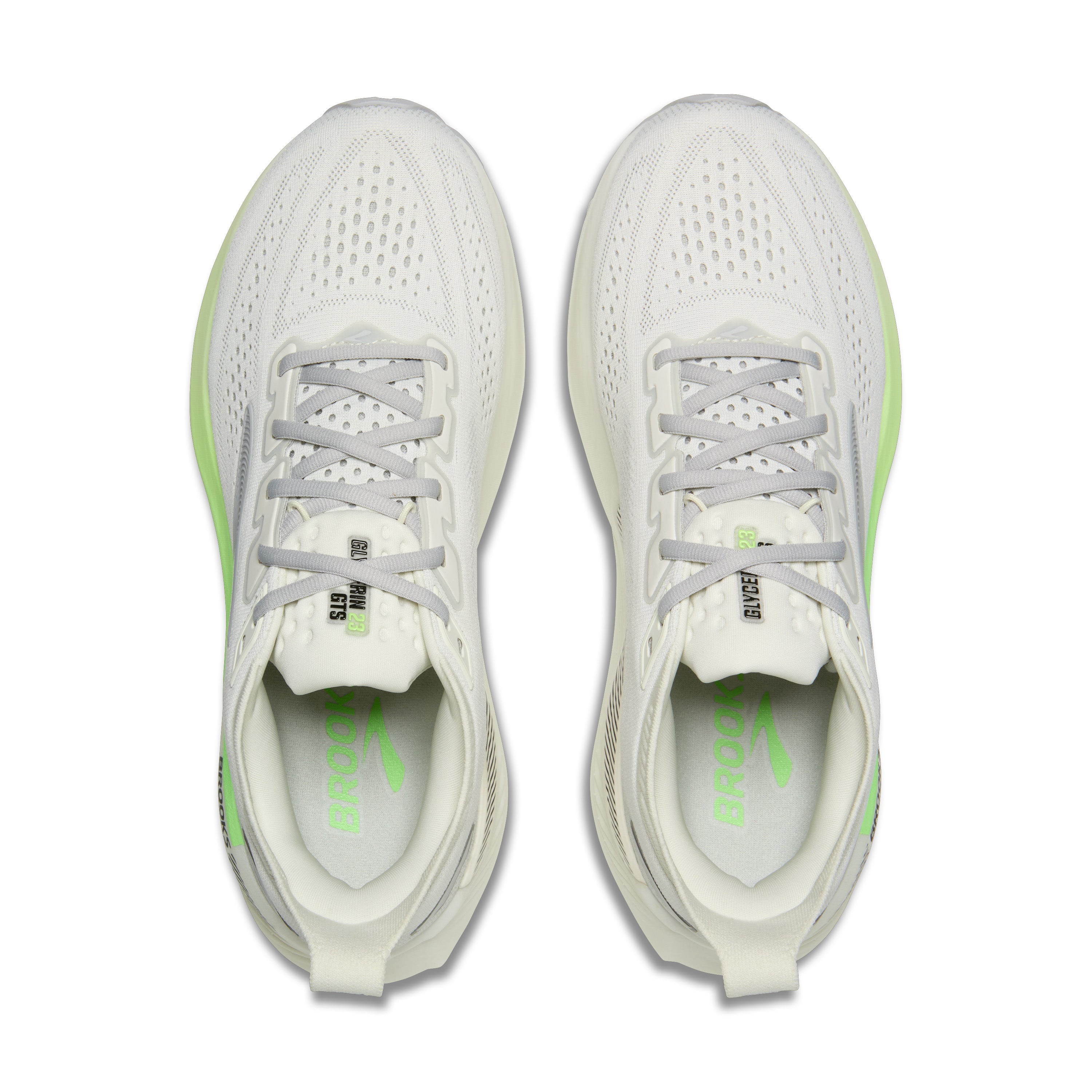 Brooks Glycerin GTS 23 Mens Running Shoes - Grey/Green/Black