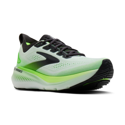 Brooks Glycerin GTS 23 Mens Running Shoes - White/Phantom/Green Gecko