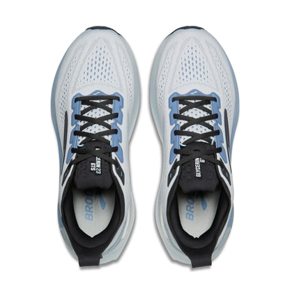 Brooks Glycerin GTS 23 Mens Running Shoes - White/Rain/Baltic Sea