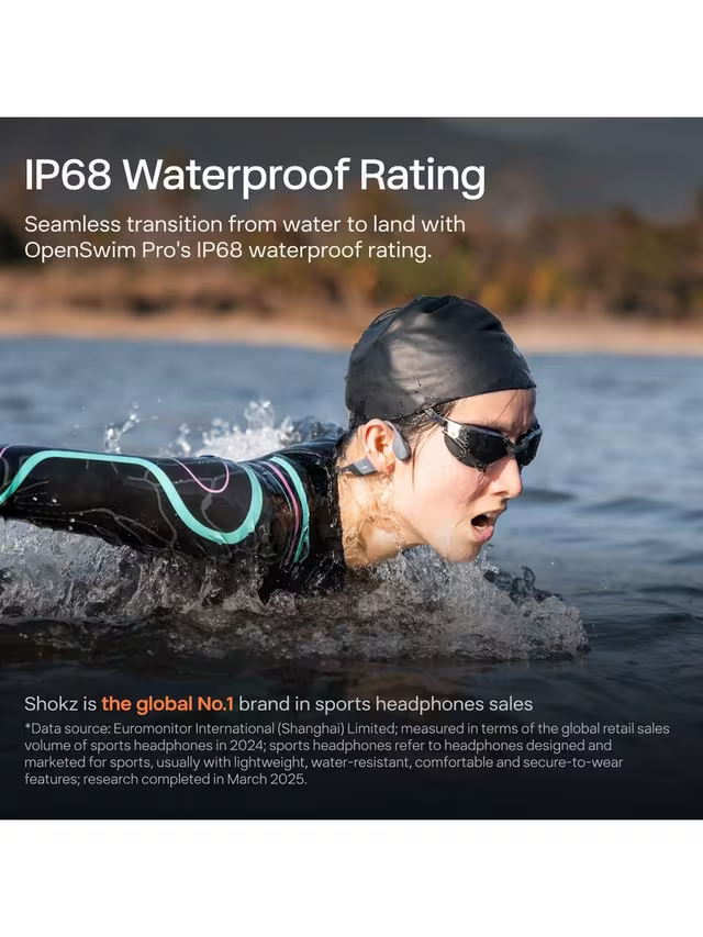 SHOKZ OpenSwim Pro - Grey