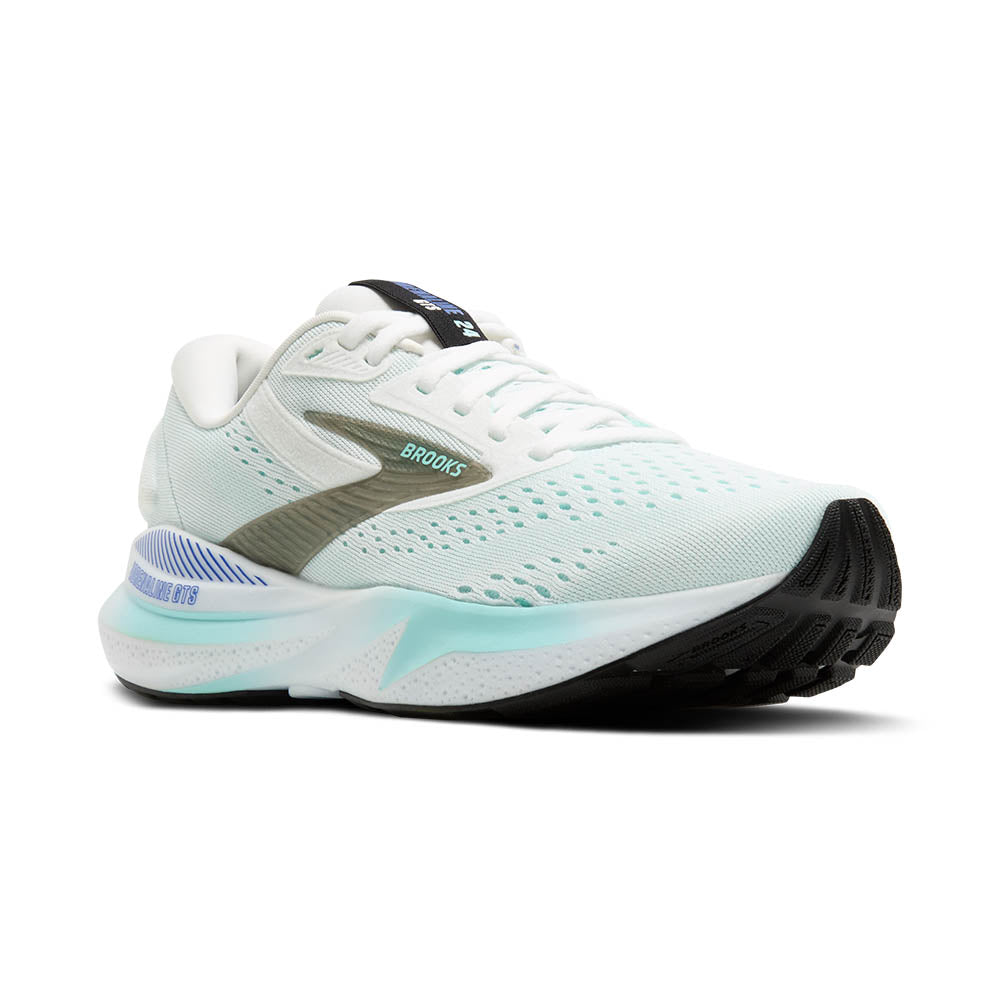 Brooks Adrenaline GTS 24 Womens Running Shoes - White/Limpet Shell