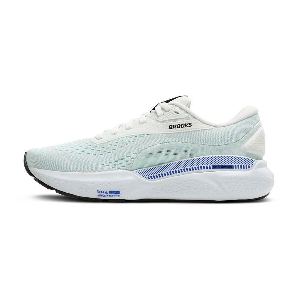 Brooks Adrenaline GTS 24 Womens Running Shoes - White/Limpet Shell